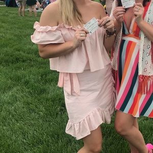 Light Pink Shoulder Dress
